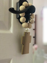 Load image into Gallery viewer, Handcrafted Wooden Cross + Pearly Blessing