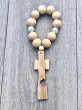 Load image into Gallery viewer, Handcrafted Cross + Pearl Blessings