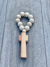 Load image into Gallery viewer, Handcrafted Wooden Cross + The Beaded Blessing
