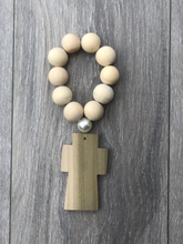 Load image into Gallery viewer, Handcrafted Wooden Cross + Pearly Blessing
