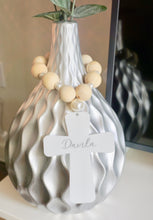 Load image into Gallery viewer, Acrylic Handcrafted Cross + Pearl Lover
