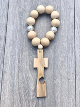 Load image into Gallery viewer, Handcrafted Cross + Pearl Blessings
