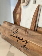 Load image into Gallery viewer, Rectangular Personalized Cutting Boards / Charcuterie Display Boards
